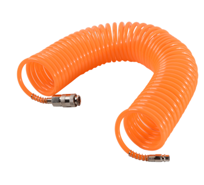 Шланг воздушный спиральный для компрессора 15 метров Вихрь