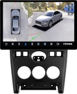 Магнитола для Lada Priora 2007-2013 (рамка черная) - Teyes CC3-2K-360 монитор 13" 2K QLED на Android 10, 6Гб+128Гб, CarPlay, 4G SIM-слот, 4 камеры в комплекте