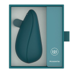 Темно-бирюзовый бесконтактный клиторальный стимулятор 10см Womanizer Liberty 2 Dark Green WZ112SG3