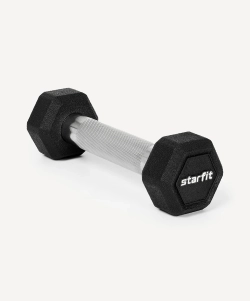 Гантель гексагональная обрезиненная PRO Starfit