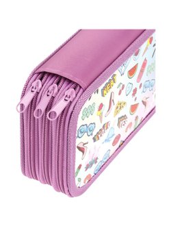 Пенал 3 отделения 19х11см ламинация (ПК3-42380)