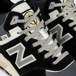 кроссовки New Balance 574 Mid x Stone Island Black / White Winter