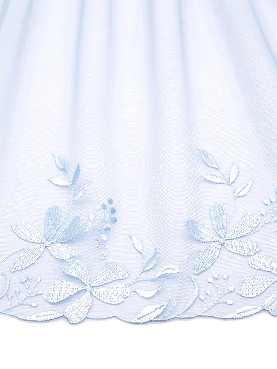 05-113 Вышивка на неэл. сетке 22 см, голубой