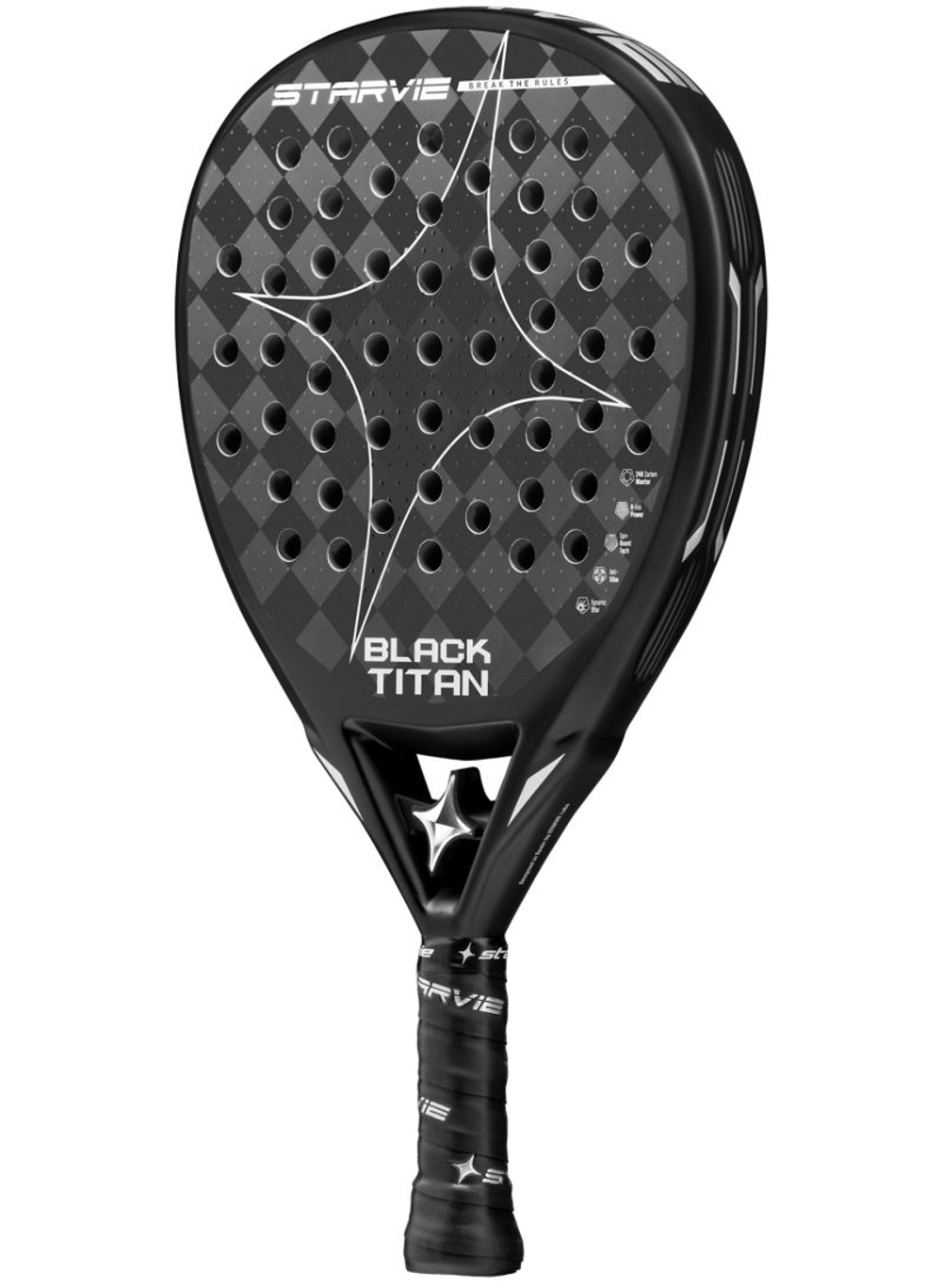 Ракетка для падел тенниса Starvie Black Titan