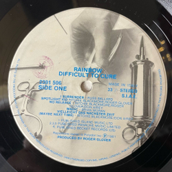 Винтажная виниловая пластинка LP Rainbow Difficult To Cure (Italy 1981)