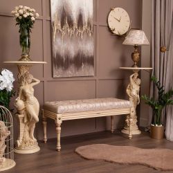 Банкетка Классика 2 Айвори Каледония Бисскоти