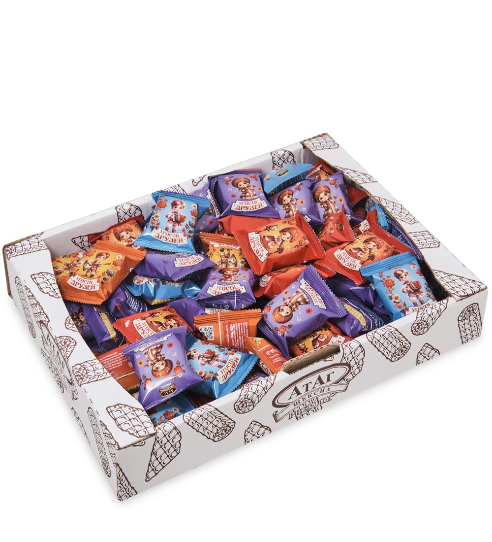 AT-100/5 Вафли глазированные «Угости друзей» 1 кг