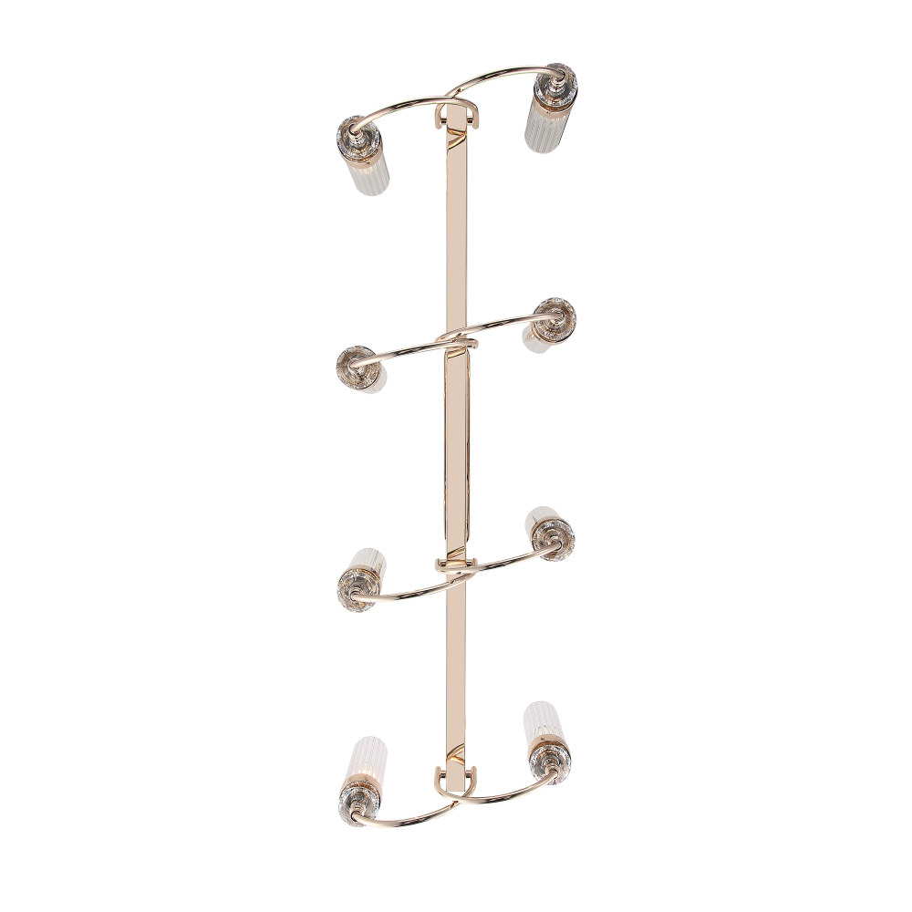 SL1402.223.08 Люстра подвесная ST-Luce Латунь/Прозрачный E14*8 40W ЭЛЕГРА