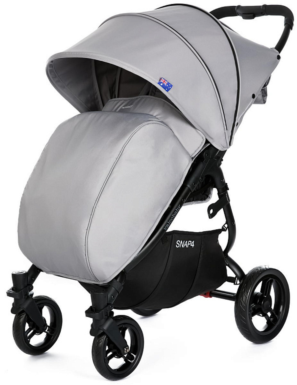 Прогулочная коляска Valco baby Snap 4 с накидкой на ножки Flatt Matt / Cool Grey