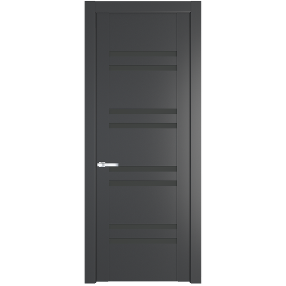 Межкомнатная дверь эмаль Profil Doors 1.6P графит стекло графит