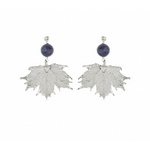 Серьги листья Ester Bijoux Канадский Клён OR904/40-S BW