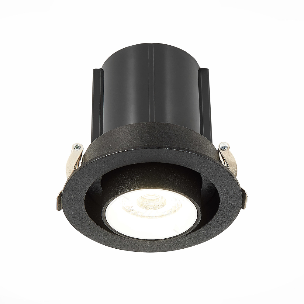 ST702.438.12 Св-к встр. Черный LED 1*12W 3000K 900Lm Ra80 24° IP20 D90xH92 180-240V