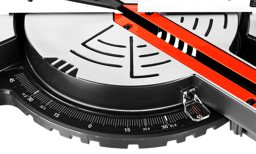 ЗУБР ЗПТ-255-1800 ПЛ пила торцовочная с протяжкой, d 255 х 30 мм, 1800 Вт