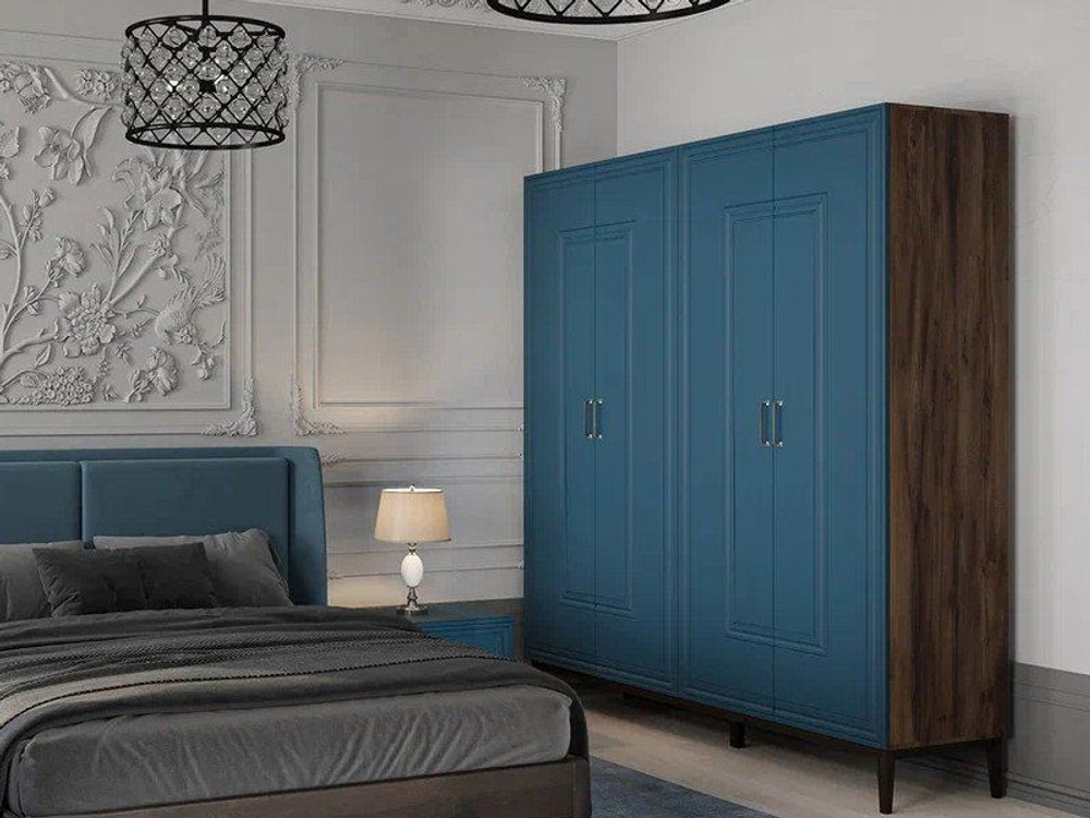 Шкаф ШР-4 Гориция (ЛАК САПФИРОВЫЙ)