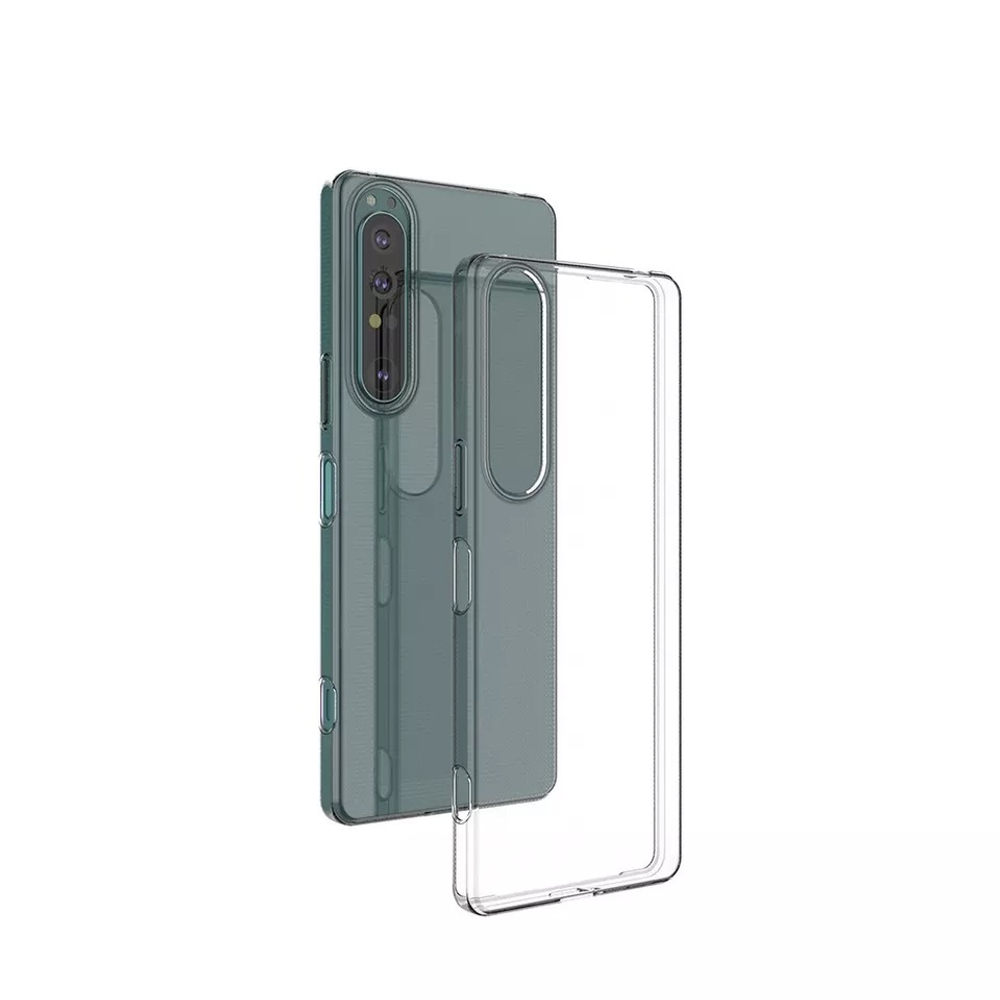 Ультратонкий прозрачный силиконовый чехол для Sony Xperia 1 IV (Mark 4) с 2022 года, серия Ultra Clear от Caseport