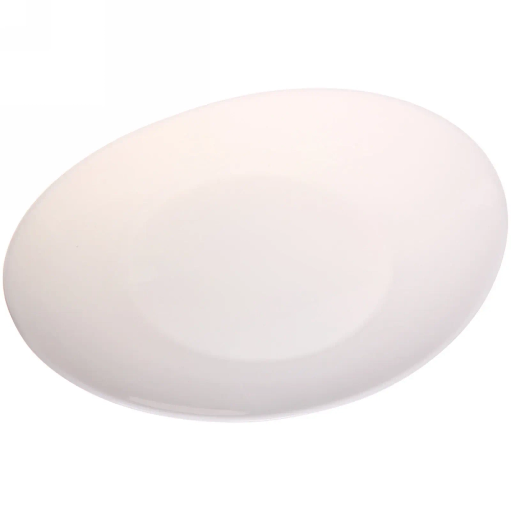 Тарелка «White magic» 26,5*23см стеклокерамика Полоска