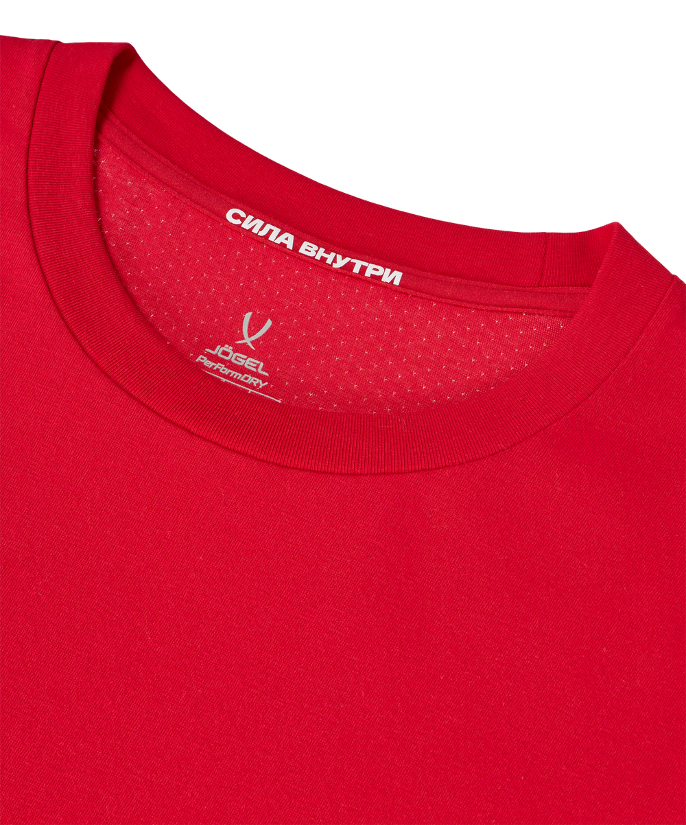 Футболка тренировочная JÖGEL DIVISION PerFormDRY Training CVC R2, красный