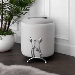 Банкетка Терра Грасс Античное серебро