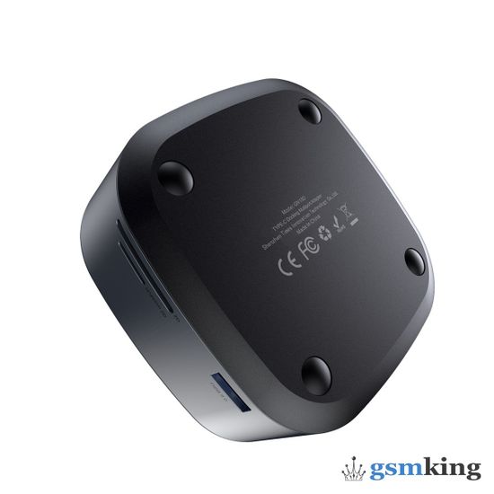 Baseus Mate Docking Type-C Mobile Phone Intelligent HUB Expanded Socket (high configuration) Deep Gray CAHUB-S0G