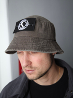 Панама город горький с патчем коричневый коричневая