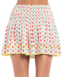 Теннисная юбка Lucky in Love Desert Vibes Long Arrowhead Smocked Skirt - разноцветный