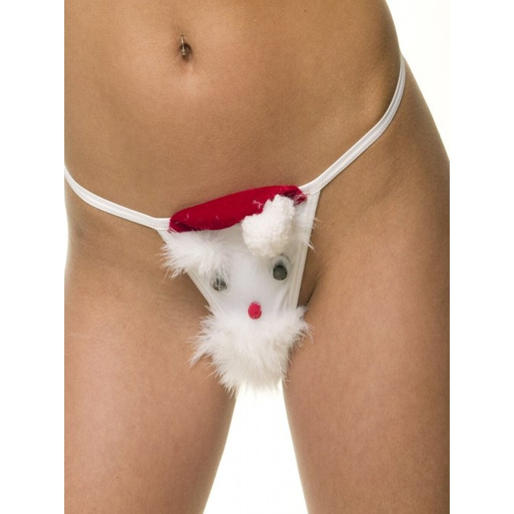 Женские трусы стринги "зайчик" белые LaBlinque LB399