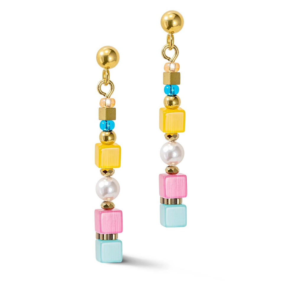 Серьги-пусеты Coeur de Lion Multicolour Spring 5089/21-1527 цвет мультиколор
