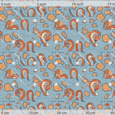 Карта моря Драконов  by Irina Skaska 714 DPI