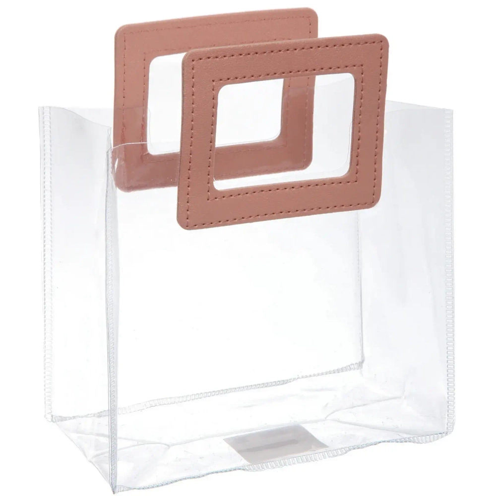 Пакет для цветов и подарков «Изящная фигура» 16*10*17 см, розовый