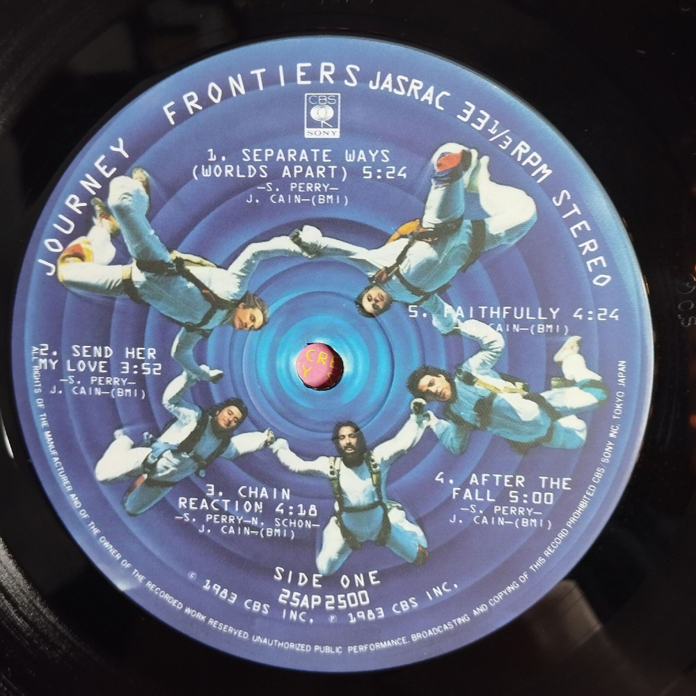 Винтажная виниловая пластинка LP Journey Frontiers (Japan 1983) (Obi) Separate Ways