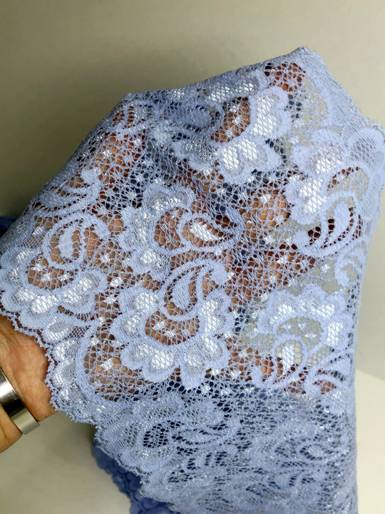 Кружево голубой, 14,5см, стрейч, IFS