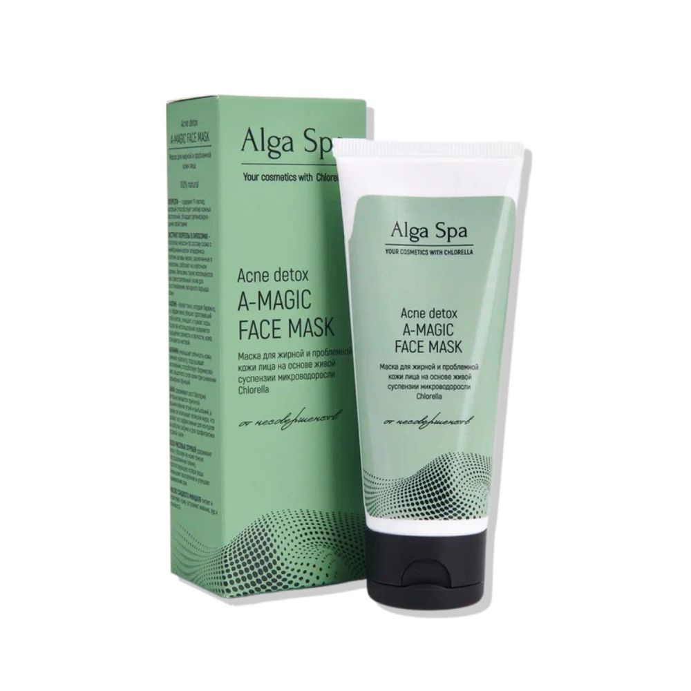 Маска для лица для жирной и проблемной кожи/ Acne detox A-MAGIC FACE MASK, 75 мл (Alga spa) Маска для лица для жирной и проблемной кожи/ Acne detox A-MAGIC FACE MASK, 75 мл (Alga spa)
