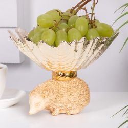 Фруктовница-конфетница Ежик Барб Айвори