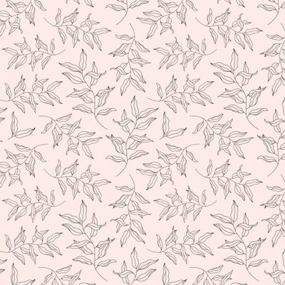 Нежные ветки на пудровом розовом