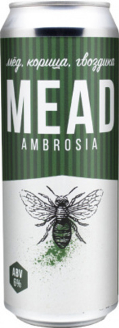Медовуха Степь и Ветер Амброзия / Mead Steppe & Wind Ambrosia 0.45 - банка