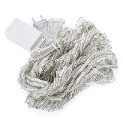 Гирлянда для дома Занавес "Водопад" 1,5м 240ламп LED, 8 реж, Мультицвет