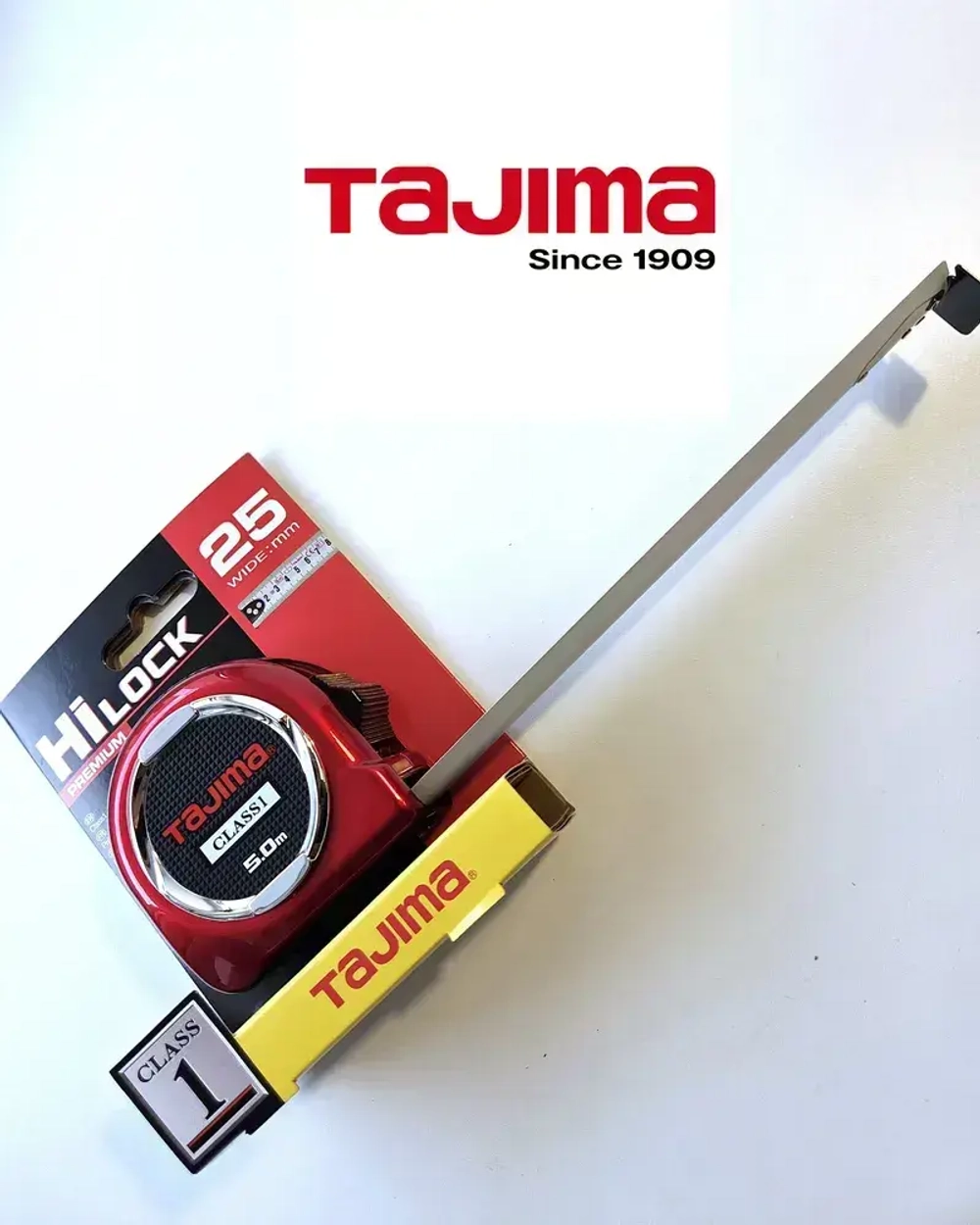 Рулетка TAJIMA Hi Lock Class1 (H1550MW) 5м/25мм (1-й класс точности)