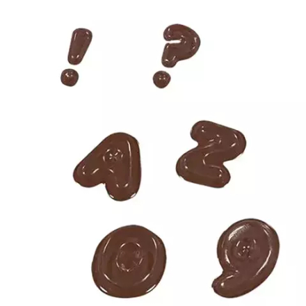 Форма для шоколада «Английский алфавит» полиэтилен ,L=24,B=18,5см