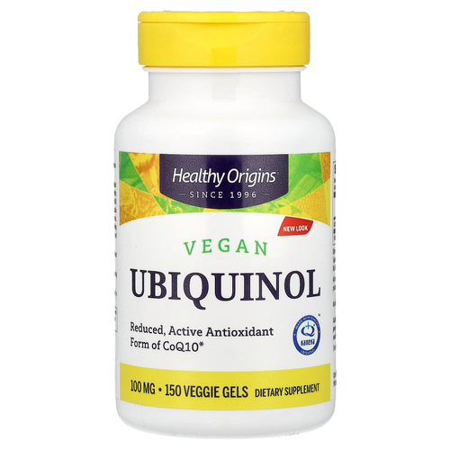 Healthy Origins, веганский убихинол, 100 мг, 150 растительных капсул