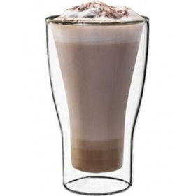 Стакан 340 мл. d=89,6 мм. h=150 мм. с двойн. стенками Латте Макиато Thermo Glass Luigi (46487)