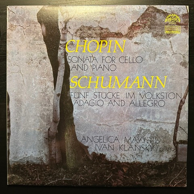 Шопен - Соната для виолончели и фортепиано, Шуман - Пять пьес в народном тоне - Адажио и Аллегро (Чехословакия 1989г.)