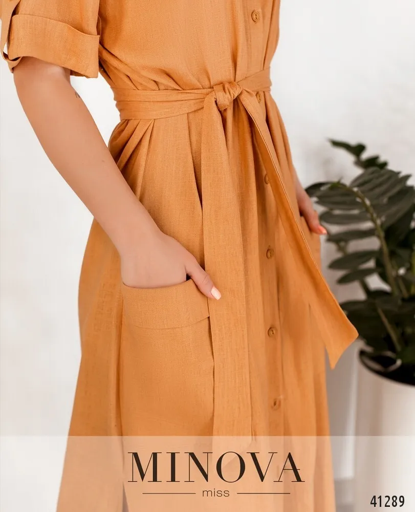 Платье 2018Н-горчица Minova