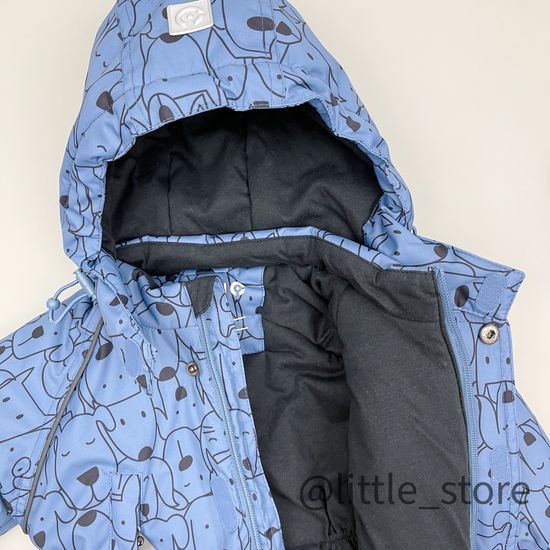 Комбинезон зимний "Найди кошку" светлый индиго