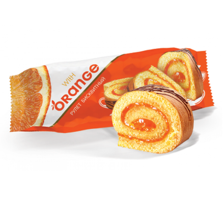 Рулет бисквитный Orange 160 гр