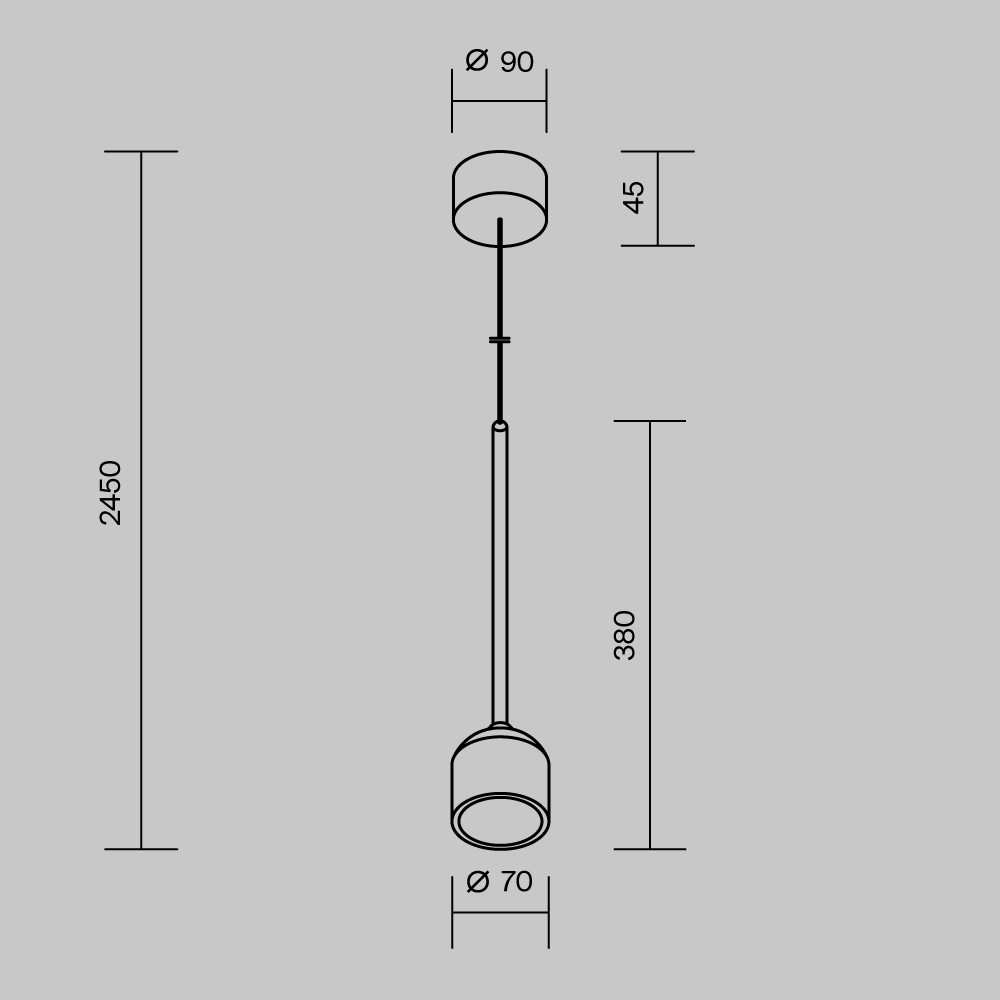 Уличный подвесной светильник Outdoor O491PL-L8B3K