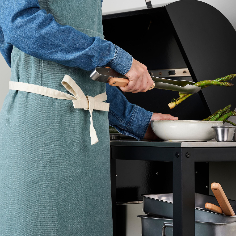 Кухонный фартук IKEA GRILLTIDER (ГРИЛЛЬТИДЕР), Серо-бирюзовый, 67х85 см