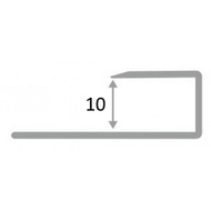 АПLг 10мм "DO-1" 2,7м Бук L-об. гибкий ламинир. алюм.