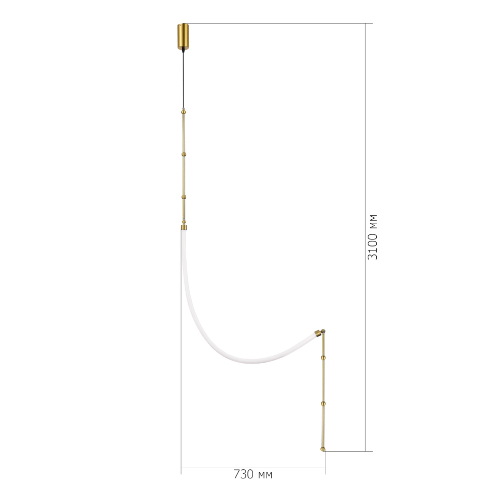 Светильник потолочный STRAP LED 20W 3000K