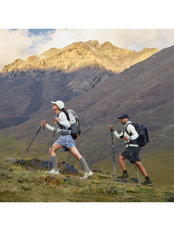 Палки треккинговые Naturehike Sunsia 3-EXT, карбон, 5-секционные, 115-135 см, ярко-зеленые, 2 шт