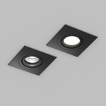 DK2111-BK Встраиваемый влагозащищённый светильник HYDRO, IP44, до 15 Вт LED, GU10, алюминий, чёрный